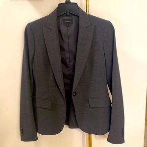 Theory size 0 gray blazer